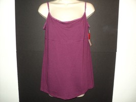 NEW Ellen Tracy Tank Top Cami Women&#39;s Size XL Slimming Lingon Berry Stretchy - £15.98 GBP