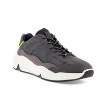 Ecco Men's Chunky Color Pop Leather Sneaker Sporty Casual Comfort Shoe Magnet 45 - $88.12