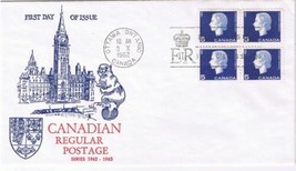 Canada First Day Cover 5 Cent Definitive Block Of 4 - £2.26 GBP