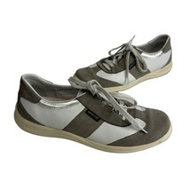 Mephisto Liria Runoff White Gray Leather Womens Sneaker Comfort Shoes EU... - £31.35 GBP