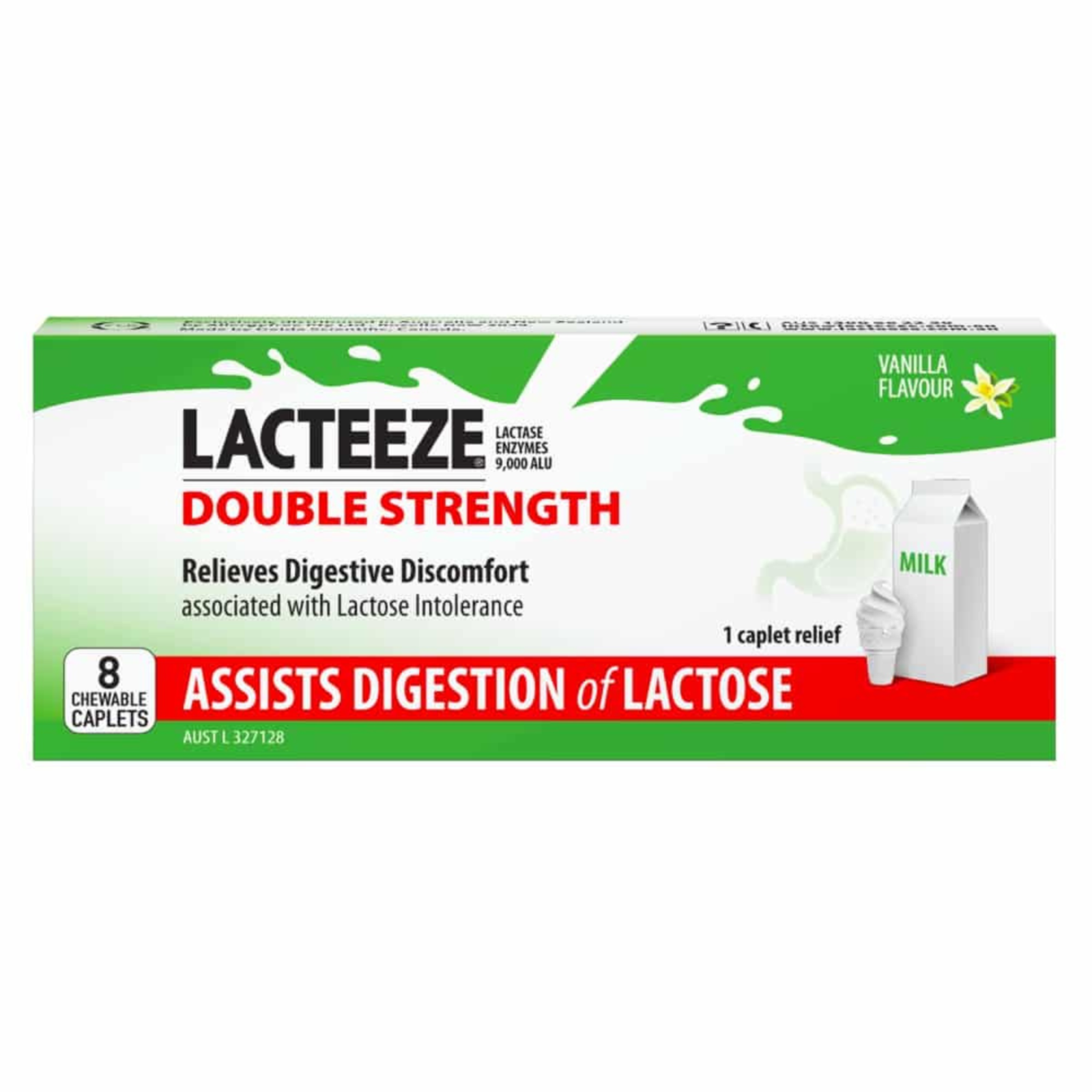 LACTEEZE Double Strength 8 Chewable Caplets - $68.86