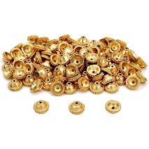 End Cap Bali Beads Gold Plated Jewelry 10mm Approx 100 - £17.51 GBP
