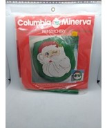 Columbia Minerva Bashful Santa Toilet Seat Lid Cover Felt Stitchery Appl... - $37.82 CAD