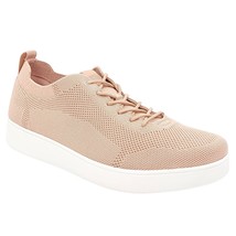 FitFlop Women Low Top Sneakers Rally Tonal Knit Size US 11 Blush Pink - £65.41 GBP