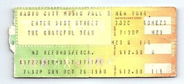 Billet De Concert Grateful Dead 26 Octobre 1980 Radio City Music Hall New York - $79.19