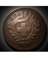 Raro Helvetia 1870 Swiss Fantasy Medal - Edición Limitada Numismática... - $13.25