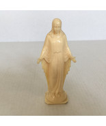 Vintage plastic mother Mary Madonna figurine  small religious one color ... - $19.75
