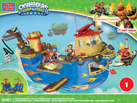 Mega Bloks Skylanders Swap Force 95461 Flynn&#39;s Rescue Ship Incomplete - £55.94 GBP