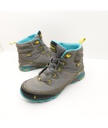 Ahnu Sugarpine Women&#39;s Boots Size 8 F19615G Grey Blue Yellow Vibram Hiki... - $44.99