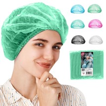 Green Mob Caps 21&quot; Pack of 100 Non-Woven Hair Covers PPE - $18.47