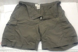 REI Womens Hiking cargo Shorts Tag Size 14 UPF 30+  6 pocket green euc    - £10.56 GBP