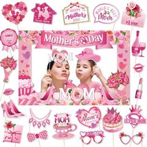 Mothers Day Decorations 23pcs Photo Booth Props Pink Frame Party Supplies - $5.24 Mothers Day Decorations 23pcs Photo Booth Props Pink Frame Party Supplies - $5.24