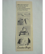 1964 World&#39;s Fair Ad Canadian Pacific in the Transportation &amp; Travel Pav... - £7.84 GBP