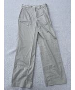 Liz Claiborne Kylie Khaki Pleated Pants  Pockets Size 10 - $257.57 MXN