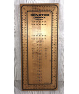 Senator Cribbage Board By SKOR-MOR CORP. 11 pegs Only -Clear Markings Gr... - $15.79