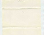 Park Lane Hotel Sheet of Stationery Piccadilly London W1 England 1950&#39;s - £14.24 GBP