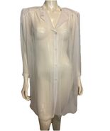 NWT Morgan Taylor Intimates Women&#39;s Sheer Robe Ivory Small - $1,056.96 MXN