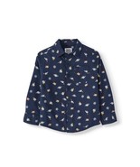 365 Kids from Garanimals Boys Long Sleeve Printed Button Down Shirt, Siz... - $21.99