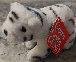 NWT Gotta Getta GUND Small Mini Plush White Tiger Safari O’s Stuffed New w/ Tags - £8.75 GBP