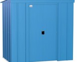 Arrow Sheds 6&#39; x 4&#39; Outdoor Steel Storage Shed, Blue - $640.99