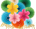 Colorful Birthday Party Decoration Paper Flower Hanging Decoration for W... - £24.88 GBP
