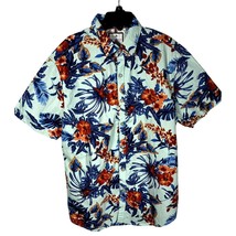 Denim and Flower Ricky Singh floral hawaiian shirt slim fit size L (42) - £17.06 GBP