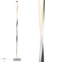 Brightech Helix LED Bright Floor Lamp for Living Rooms &amp; Bedrooms, 48&quot; Tall Pole - £87.90 GBP
