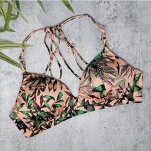 Athleta | Aqualuxe Tropical Print Strappy Bikini Top, womens size medium - £22.67 GBP