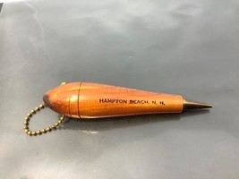 Vintage Souvenir Keyring Hampton Beach Keychain Pencil Ancien Porte-Clés N.H Usa - £6.98 GBP