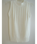 Ladies Top Size M White Knit S/L Pullover by Spiegel TOGETHER NWOT - £15.77 GBP