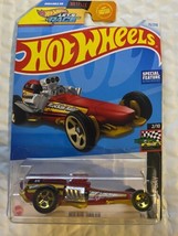 HOT WHEELS 2024 ROCKIN&#39; RAILER RED 75/250 HTD26 LET&#39;S RACE HW Raceway - $2.99