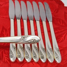 8 International HOLMES And EDWARDS Romance Silverplate 7-1/2&quot; Butter Knives - $16.98
