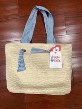 Highline Bedding Co. Straw Tote 11.5 in x 8 in x 11 in w/ gift tag - $353.97 MXN