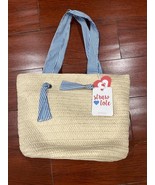 Highline Bedding Co. Straw Tote 11.5 in x 8 in x 11 in w/ gift tag - $348.94 MXN