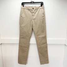 American Eagle Pants 10 Long Skinny Chino Beige Khaki Preppy Academia NEW - £17.57 GBP