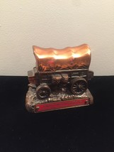 Vintage 50s Banthrico Cast Iron Stagecoach Bank, Guaranty State Bank - £23.59 GBP