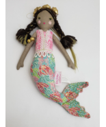 Lilly Pulitzer Pottery Barn Kids Let&#39;s Cha Cha Mermaid Doll Plush Rare - £70.02 GBP