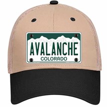 Avalanche Colorado State Novelty Khaki Mesh License Plate Hat - £23.22 GBP