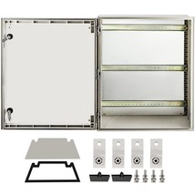 VEVOR NEMA Steel Enclosure, 24 x 20 x 9&#39;&#39; NEMA 4X Fiberglass Electrical Box, IP - £119.29 GBP