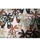 Ballet Shoes Print Fabric By the Yard - $57.54 MXN