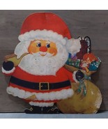 Vintage Hallmark Die Cut Christmas Santa Claus 25xhd 24-9 Decoration 10x... - £18.59 GBP