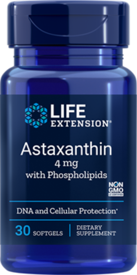 Primary image for MAKE OFFER! 3 Pack Life Extension Astaxanthin Phospholipids 4 mg eye 30 gel