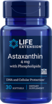 MAKE OFFER! 3 Pack Life Extension Astaxanthin Phospholipids 4 mg eye 30 gel image 1