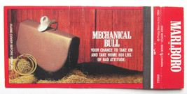 Marlboro - Mechanical Bull Advertisement 30 Strike Matchbook Cover Matchcover - £1.18 GBP