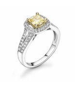 Diamond Solitaire Engagement Ring Cushion diamond 0.75cts G-SI1 GIA Cert... - $2,978.56