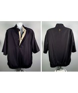 Foot Joy DryJoys Golf Sport Pullover Jacket Mens Large Black Polyester N... - £27.65 GBP
