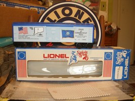 Lionel O Guage Spirit Of 76 CONNECTICUT BOX CAR 6-7605 BOXED - £23.90 GBP