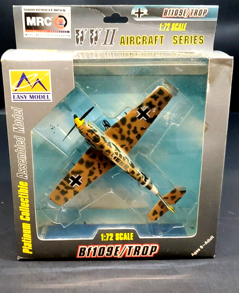 Primary image for Easy Model Platinum Collectible Bf 109E/TROP Plane 1:72 NEW IN BOX