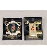 Olympic Games Atlanta 1996 Two Vintage Pins NOS Summer of Gold Day 1 Torch - $466.61 MXN