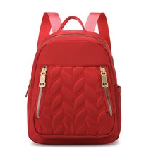 Fashion Travel Ladies Casual Backpack Nylon Color  Bag New Simple Solid Lightwei - £52.06 GBP